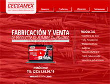 Tablet Screenshot of cecsamex.com